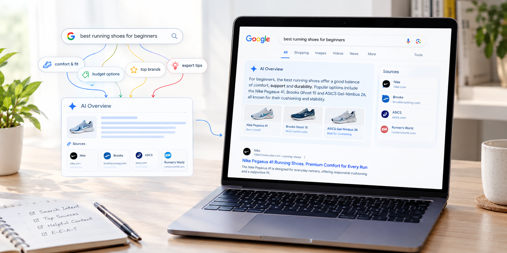 AI Overview for Running Shoes