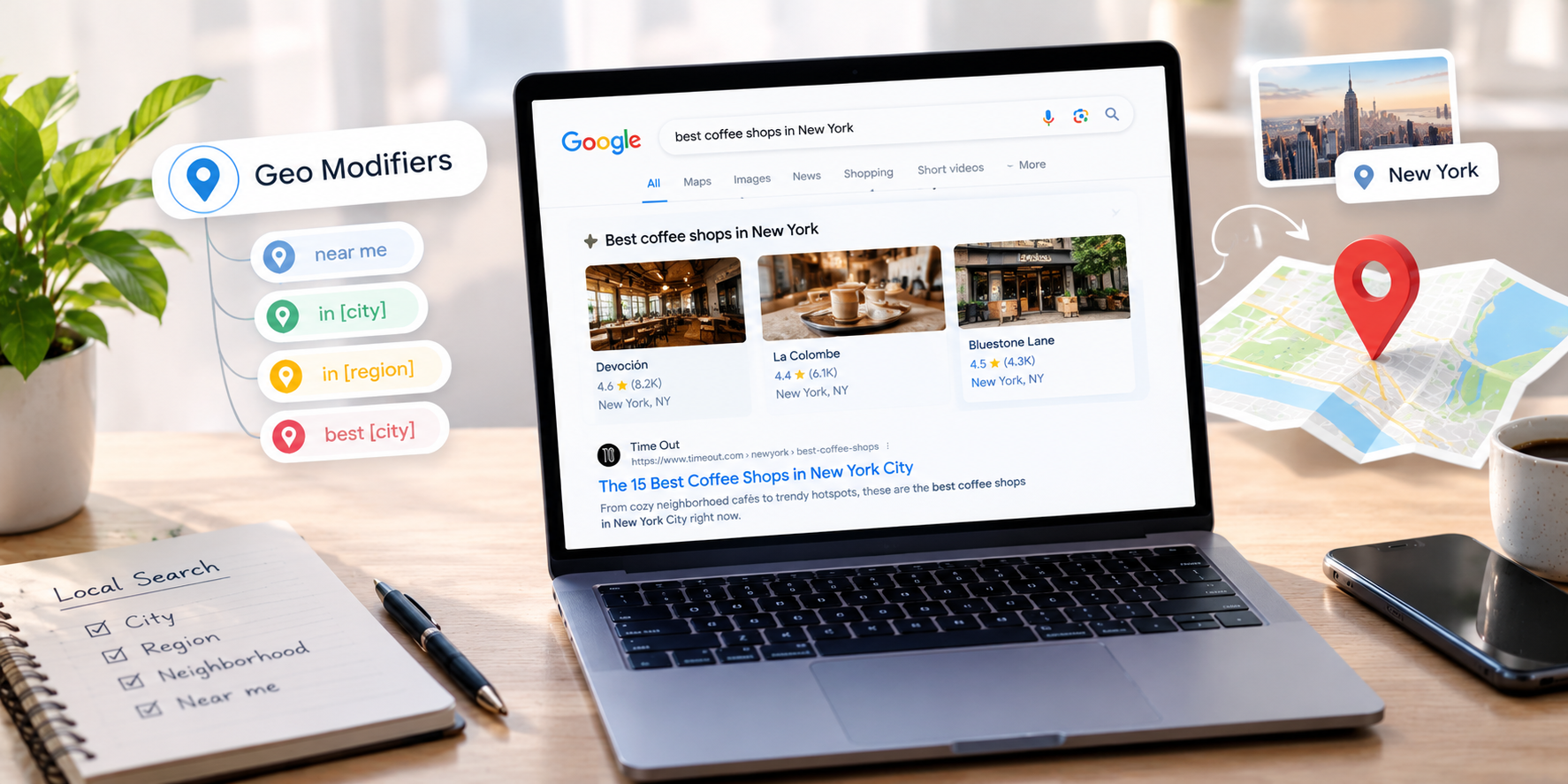 Geo Modifiers for Local Search