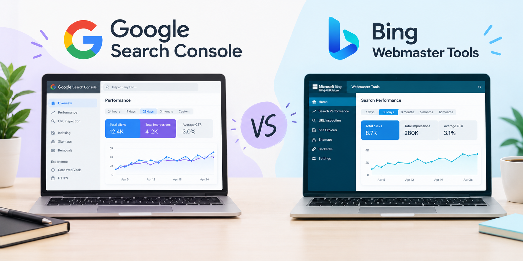 Google Search Console vs Bing Webmaster Tools