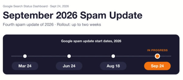 Google September 2026 Spam Update: Rollout Complete and SEO Impact