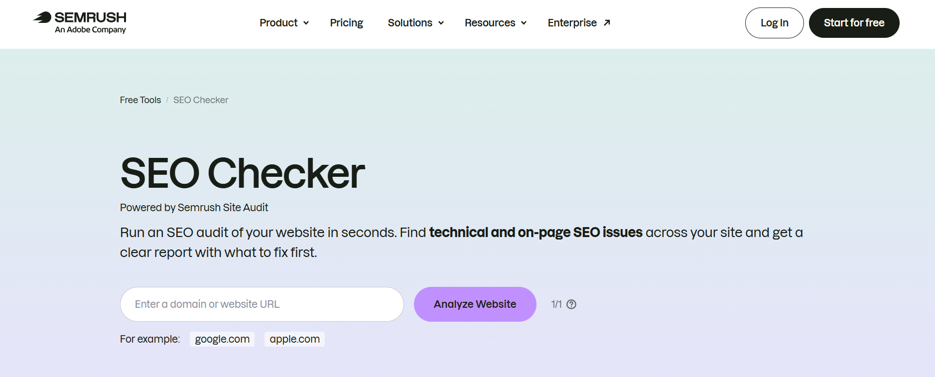 Semrush Site Audit